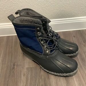 LL Bean 8 inch Men’s Fleece-lined Bean boots/duck boots